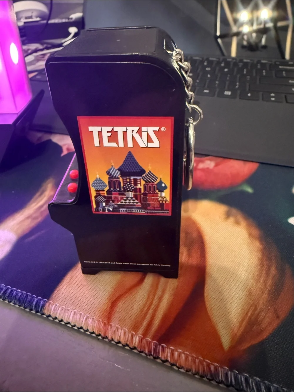 Mini Arcade Game - Black with Red Controls TETRIS